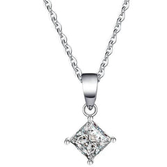 1–2CT Moissanite Pendant Necklace - SnaggIt