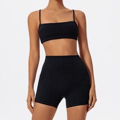 Women's Long Sleeve Workout Suit | Quick-Dry Gym Bra & Short Tracksuit Running Yoga Clothes Set