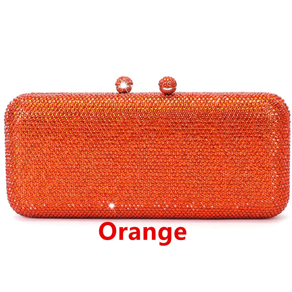 Italy-Inspired Crystal Diamond Evening Clutch by Snagg It Purses