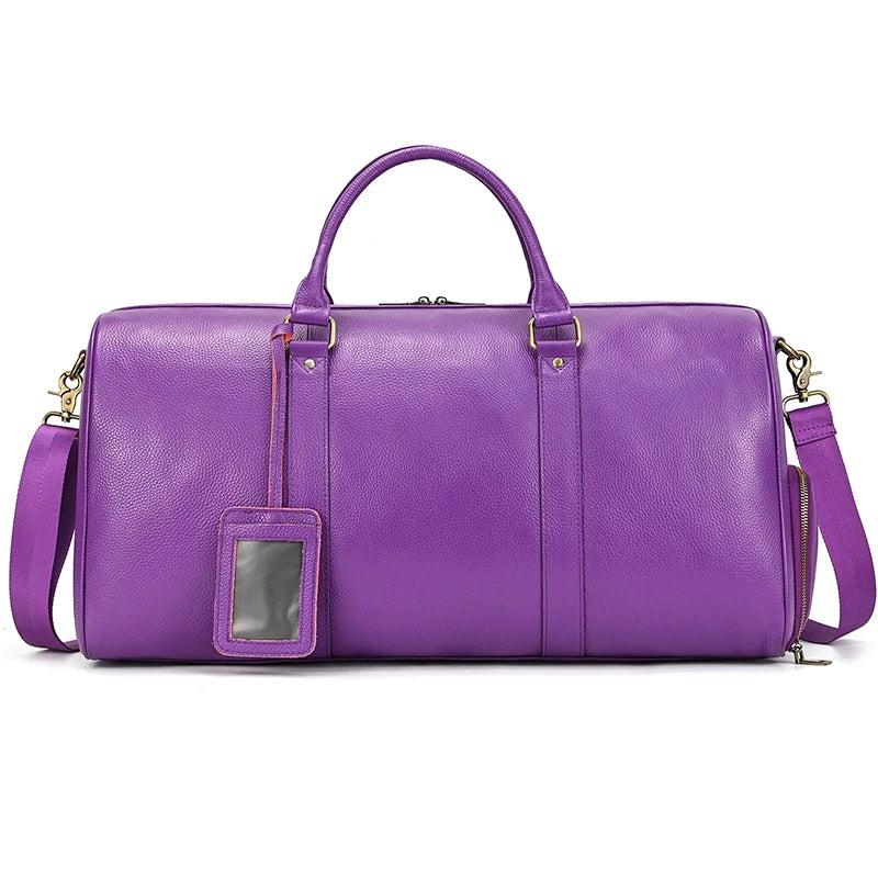 Genuine Leather Travel Duffel by Snagg It Bags