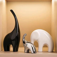 Family of Three Elephant Figurines by Snagg A Sculpture