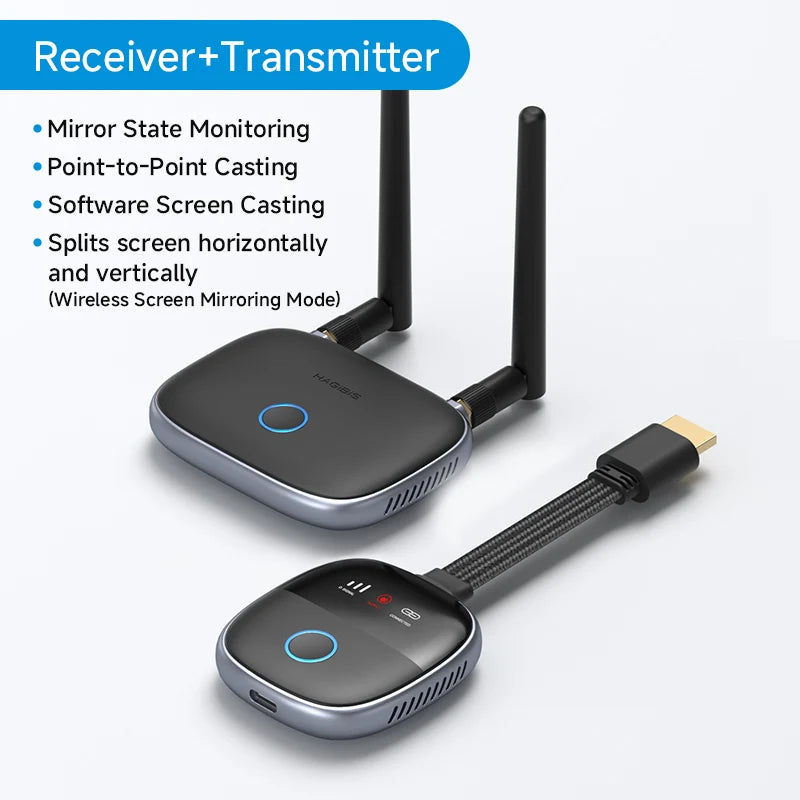 Wireless HDMI Transmitter & Receiver Kit for Streaming from Laptop to TV or Projector by Snagg An HDMI Transmitter