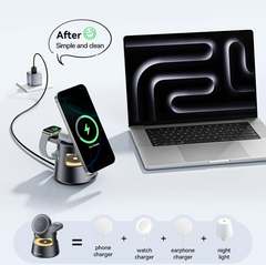 4 in 1 Magnetic Wireless Charger Stand For Apple