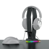 RGB Desktop Headphone Stand Detachable Mouse Cable Hook & Wire Organizer by Snagg A Headset Holder
