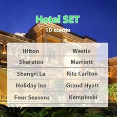 10 Piece Hotel Signature Series – Water-Based Botanical Extracts for High Velocity Environmental Scenting