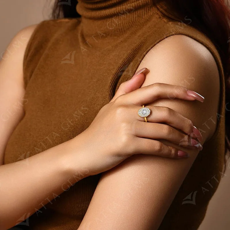 Full Moissanite Twilight Ring by Snagg A Ring