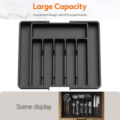 Expandable Cutlery Drawer Organizer by Snagg A Tray