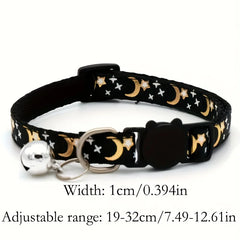12pcs Adjustable Pet Collars with Star & Moon Print by Snagg A Pet Collars