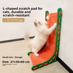 Vertical Felt Cat Scratcher & House by Snagg A Scratcher
