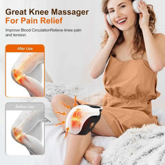 Cordless Knee Massager with Heat & Vibration – Joint Relief Therapy Device