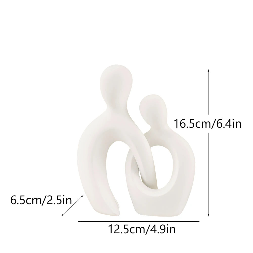 Abstract Couple Resin Sculpture by Snagg A Sculpture