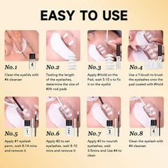 Long Lasting Lash & Brow Lifting Kit – 4 to 6 Week Professional Perm System