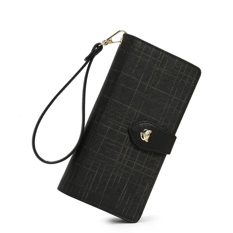 Split Leather Women’s Long Clutch by Snagg It Purses