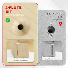 22pcs Countersink Drill Bit Set for Woodworking | Magnetic Extension Bit Holder Screwdriver Bits 1/4" Hex