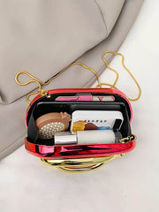 Acrylic Box-Shaped Evening Crossbody Bag - SnaggIt