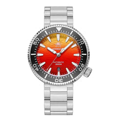 Automatic Classic Diver’s Watch – Sapphire Crystal Ceramic Bezel BGW9 Luminous “Fire Cloud” Dial - Red - Men’s Watches