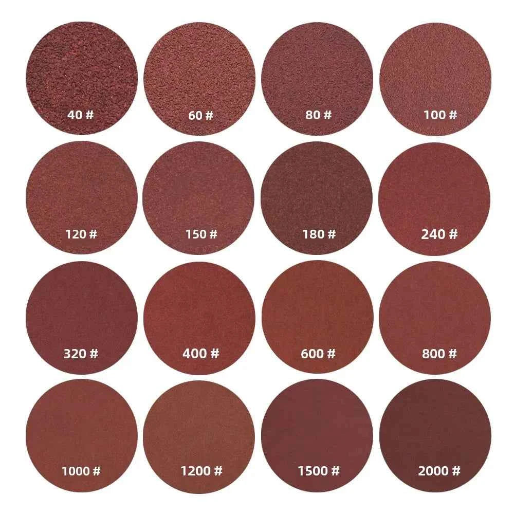 Hook & Loop Sanding Discs 2"–7" | 10/20/50pcs Random Orbital Sander Sandpaper 40–2000 Grit