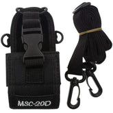 Walkie Talkie Holder Pouch Bag Case with Adajustable Shoulder Strap