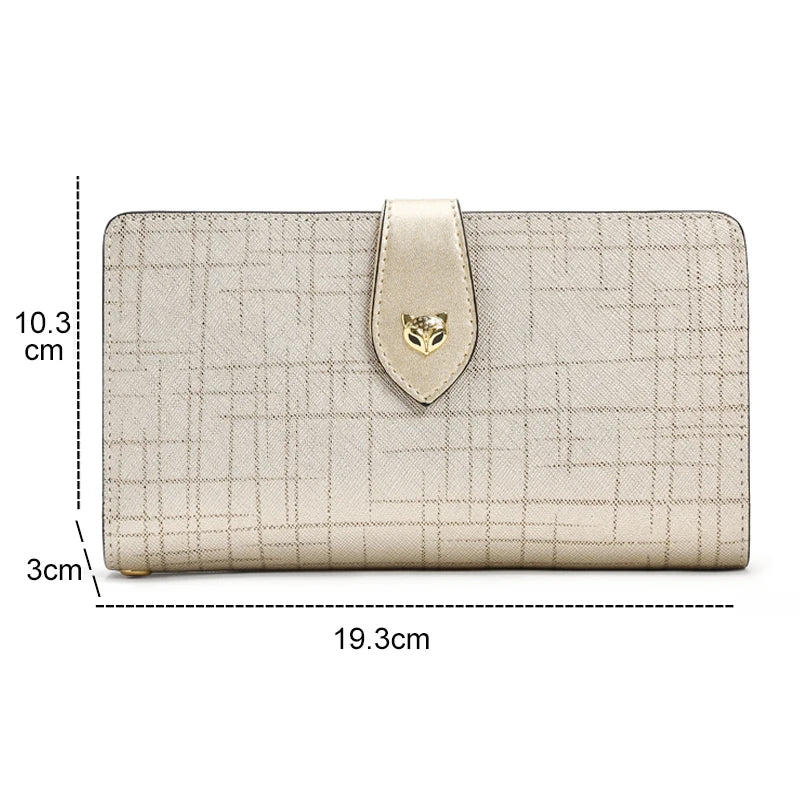 Split Leather Women’s Long Clutch by Snagg It Purses