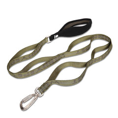 Heavy-Duty Reflective Dog Leash with Carabiner by Snagg A Leash