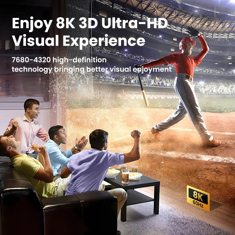 HDMI 2.1 Switch 8K & 4K for PS5, Xbox, Monitor & Projector by Snagg An HDMI Switch