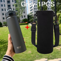 600ml/750ml High Performance Thermal Flask | Integrated Straw & All-Day Insulation