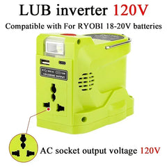 120V Portable Power Inverter & LED Floodlight | Multi Platform Mobile Power Station