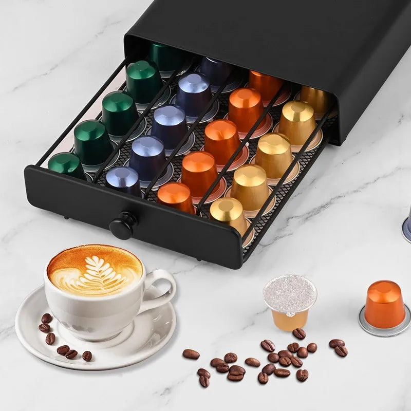 40-Capsule Coffee Pod Drawer Holder by Snagg A Rack