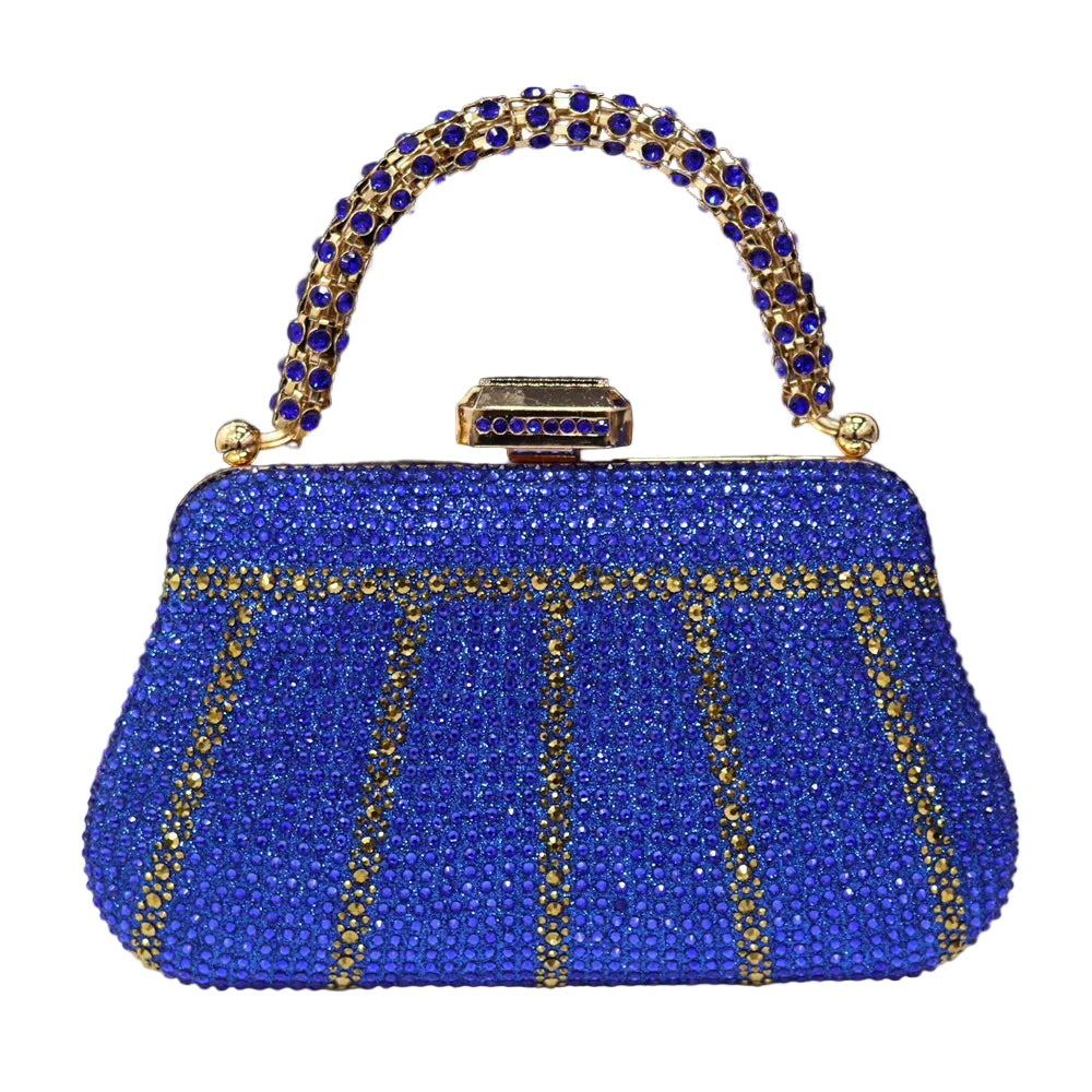 Exquisite Rhinestone Handle Evening Bag by Snagg It Purses