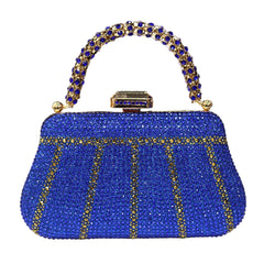 Exquisite Rhinestone Handle Evening Bag by Snagg It Purses
