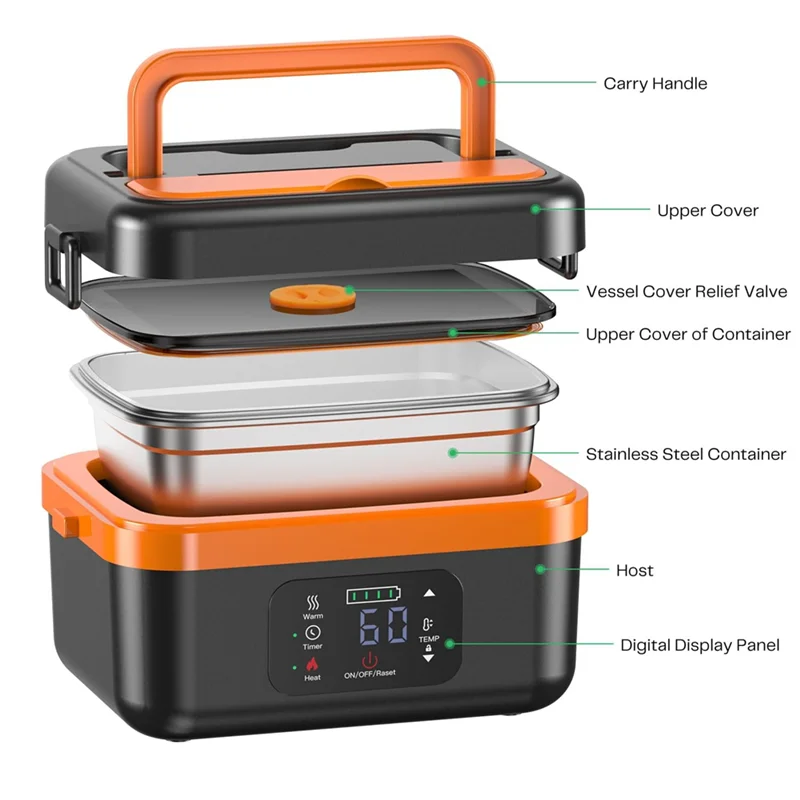 Cordless Electric Lunch Box by Snagg A Lunch Bag