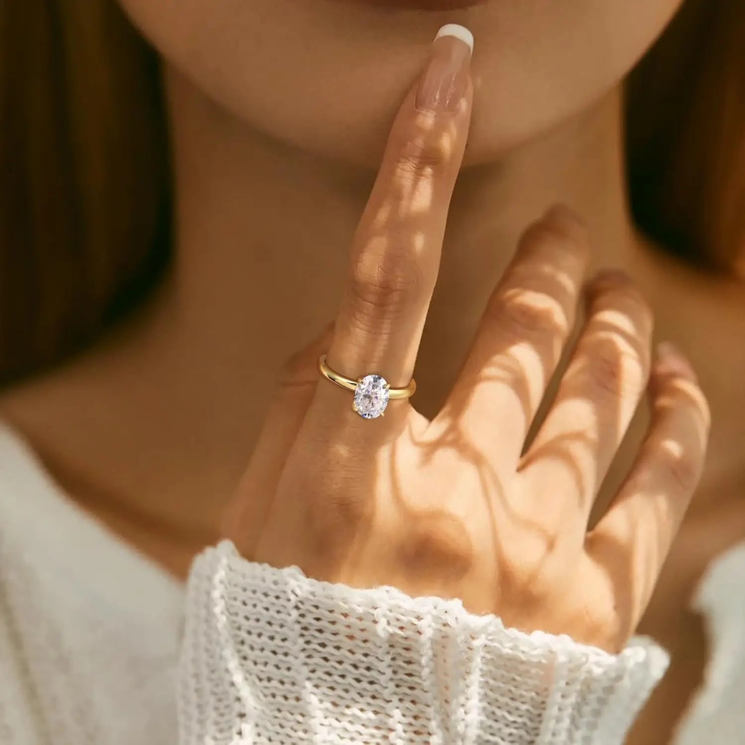 Oval Moissanite Ring by Snagg A Ring