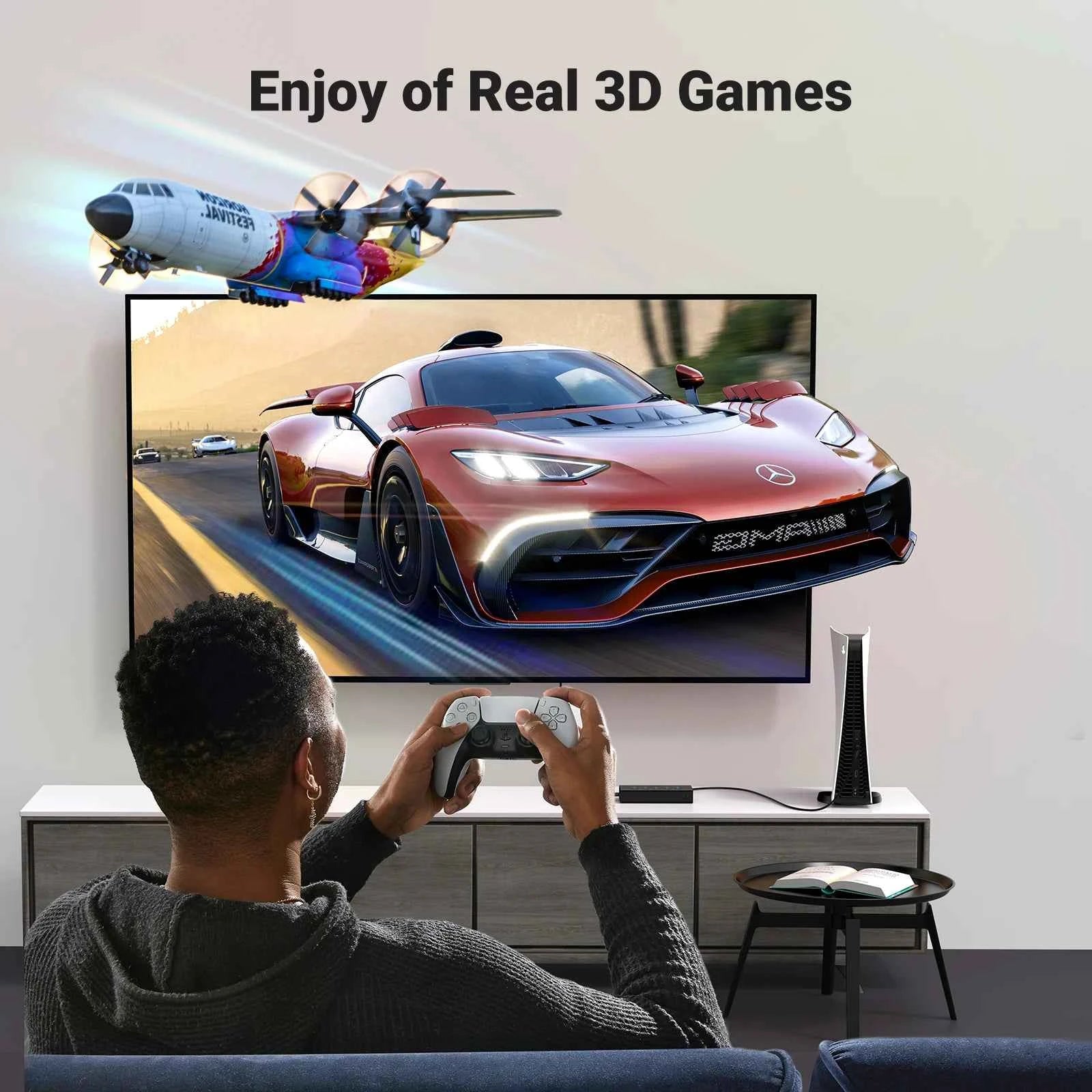 HDMI Switch 5-in-1-out 4K@60Hz – 5 Port Switcher with Remote, 3D, CEC, HDR & HDCP 2.2 for PS5/PS4