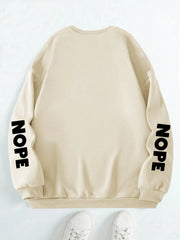 Nope Not Today Print Womans Streetwear Hoodie