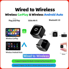 2025 Wireless CarPlay & Android Auto AI Box by Snagg A Car Adapter