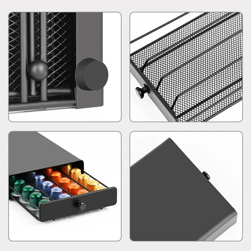 40-Capsule Coffee Pod Drawer Holder by Snagg A Rack