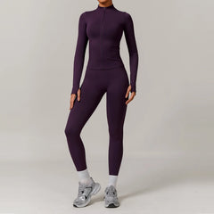 Women's 2/3-Piece Seamless Yoga Tracksuit | Gym Sports Bra & Leggings Fitness Set Sportswear
