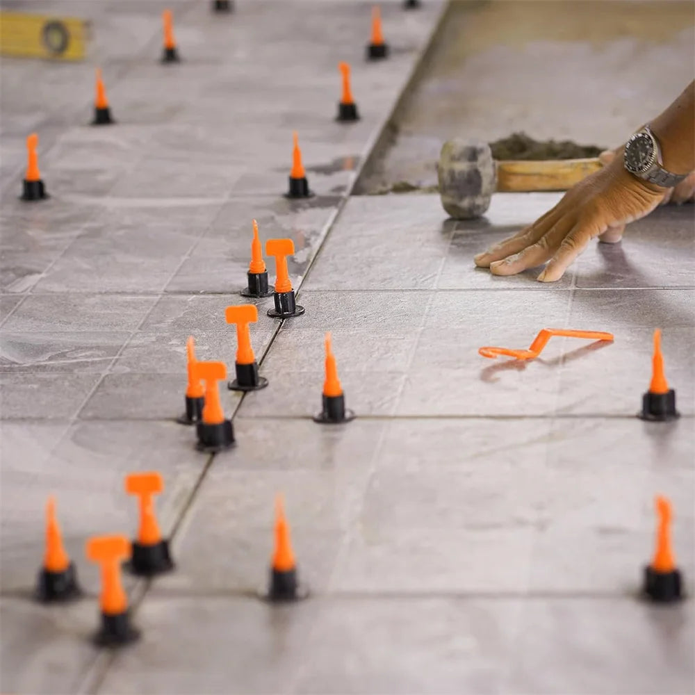 Tile Leveling System Kit Spacers | Floor & Wall Leveler Locator Positioning Set for Tiles Installation