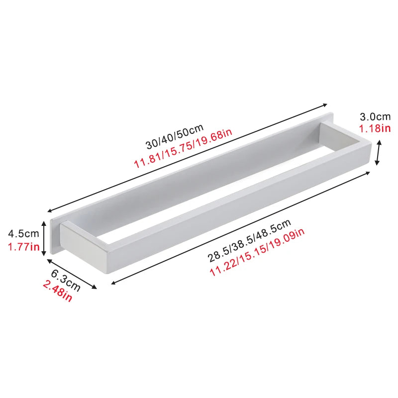 Self-Adhesive Stainless Steel Towel Rack by Snagg A Rack