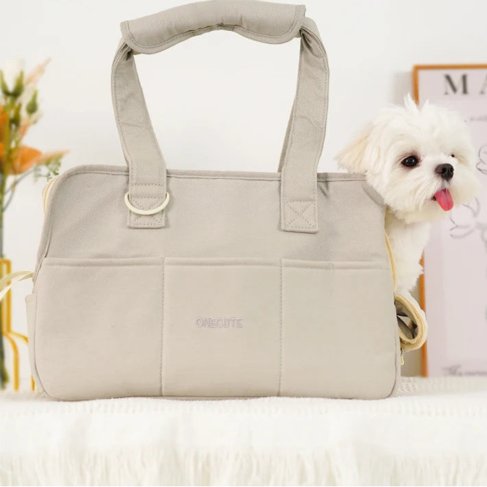 Portable Cotton Pet Carrier Shoulder Bag by Snagg A Pet Seat