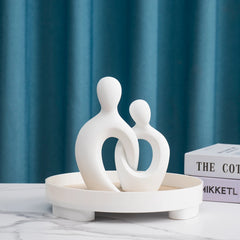 Abstract Couple Resin Sculpture by Snagg A Sculpture