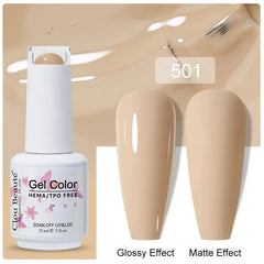 Professional 15ml HEMA & TPO Free Gel Polish – High-Performance Red & Multi Tone Semi Permanent Varnish