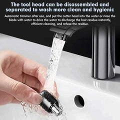 Professional 2026 Rechargeable Precision Trimmer – IPX7 Waterproof Aluminum Alloy System for Painless Facial Grooming