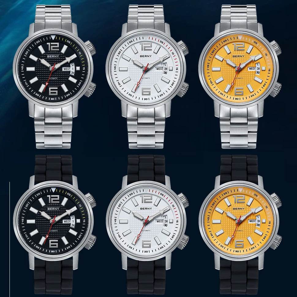 BERNY AM7081M Diver Automatic Watch - SnaggIt