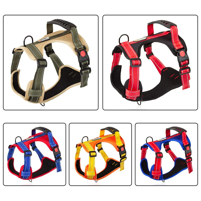 Adjustable Reflective Dog Harness by Snagg A Harness