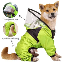 Waterproof Dog Raincoat with Hoodie by Snagg A Jumpsuit