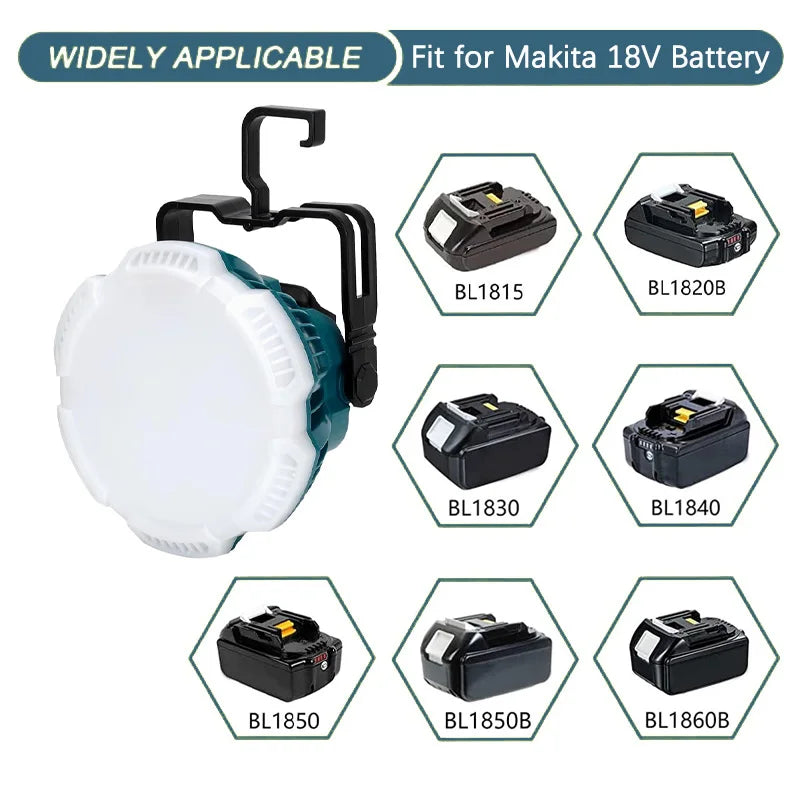 24W LED work light with hook for 18V tool batteries – image 8