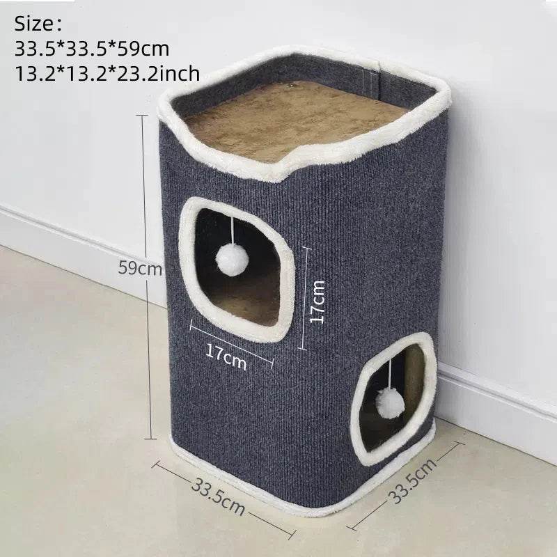 3-Tier Cat Bed & Hideaway House - SnaggIt