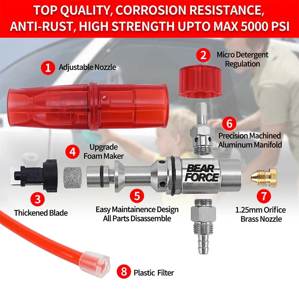 Foam Cannon Nozzle for Car Wash by Snagg A Foam Cannon