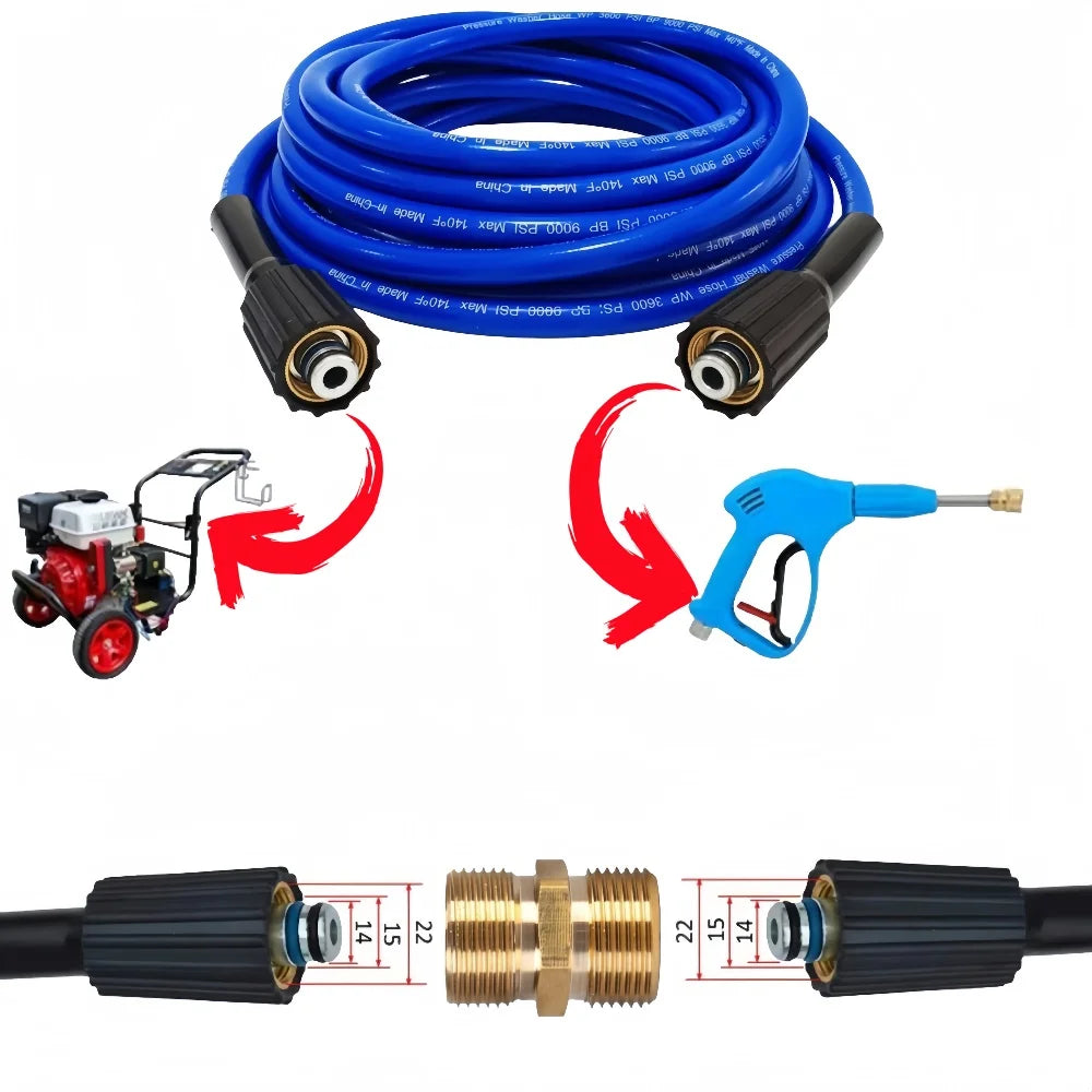 High Pressure Washer Extension Hose by Snagg A Garden Hose